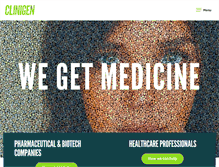 Tablet Screenshot of clinigengroup.com